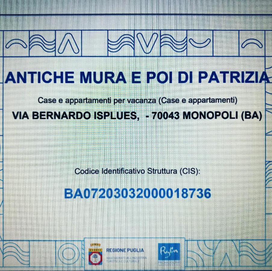Casa Vacanze Antiche Mura E Poi Monopoli Εξωτερικό φωτογραφία